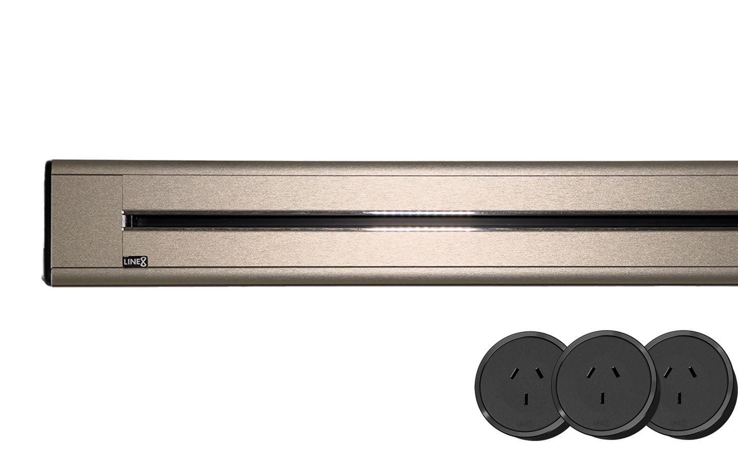 Champagne Gold Bundle - Line8 Power Socket System - Line8 Australia