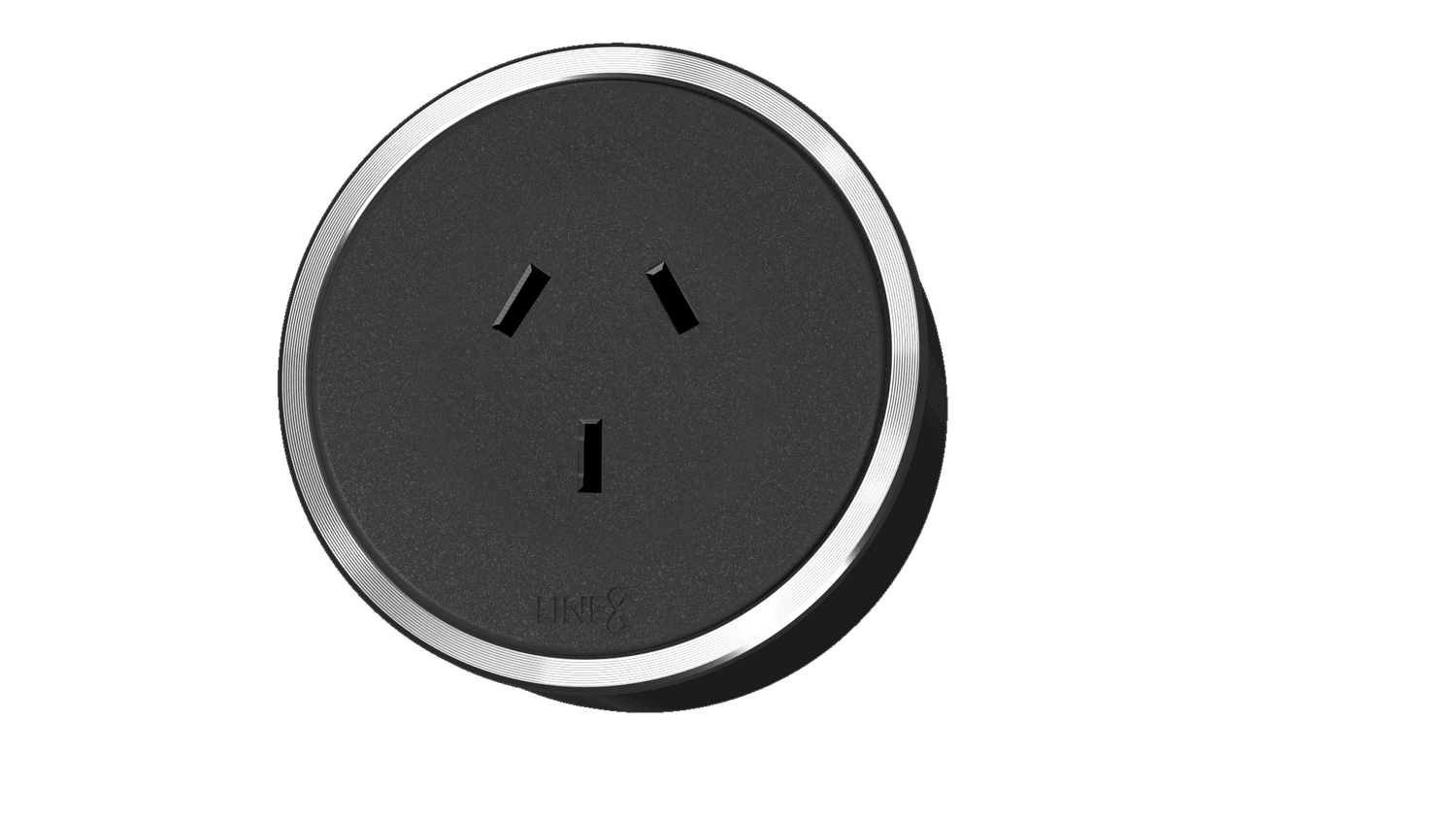 Line8 Modular Power Sockets - Line8 Australia chrome ring