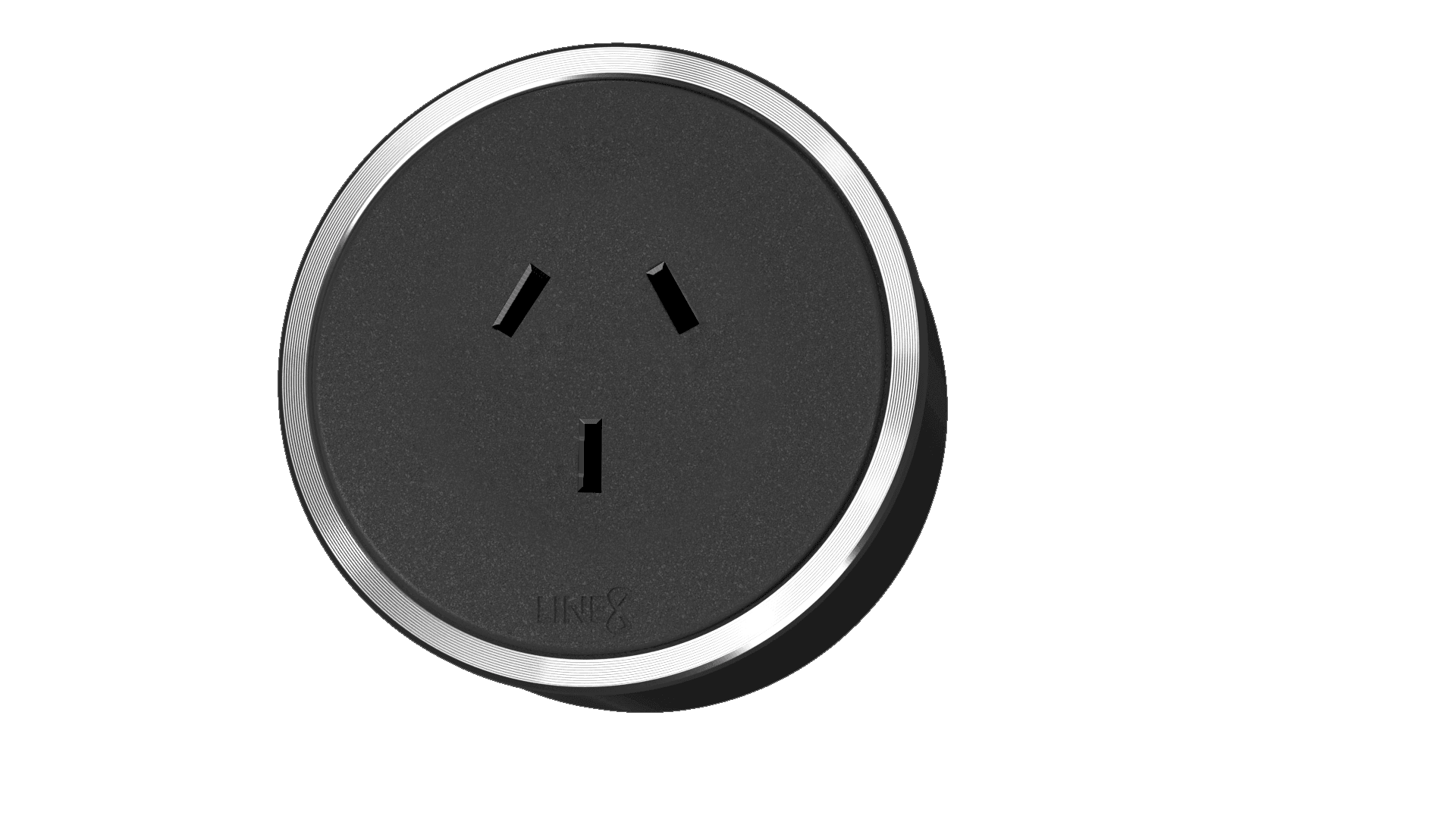 Line8 Modular Power Sockets - Line8 Australia chrome ring