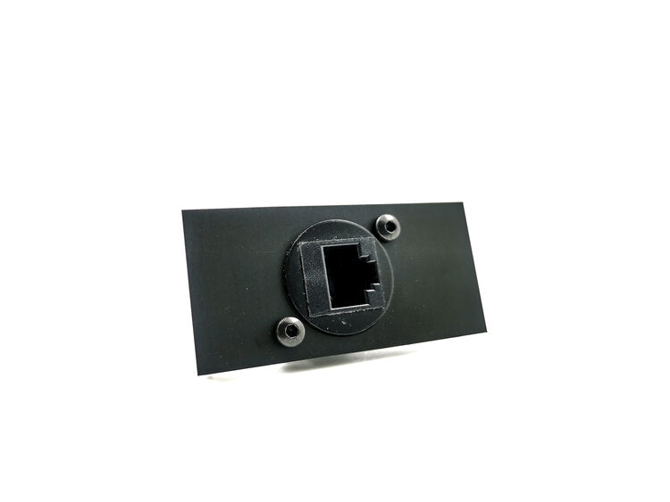 CAT6 Data Faceplate /w Cat6 Connector (Feed-thru/Punch)